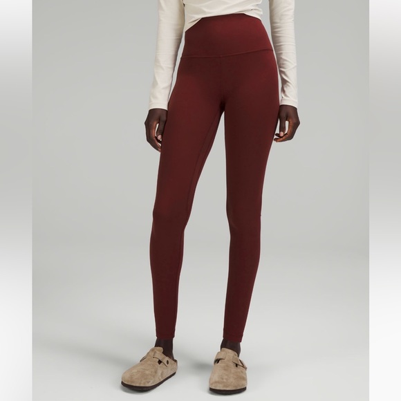 443. Lululemon Align HR right in red merlot